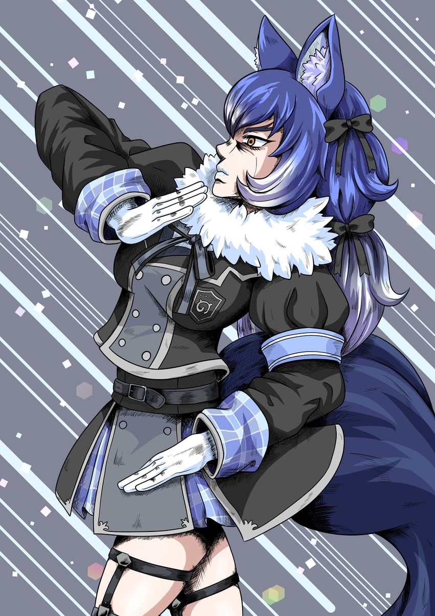 dire wolf (kemono friends and 2 more) drawn by tutti_tutio
