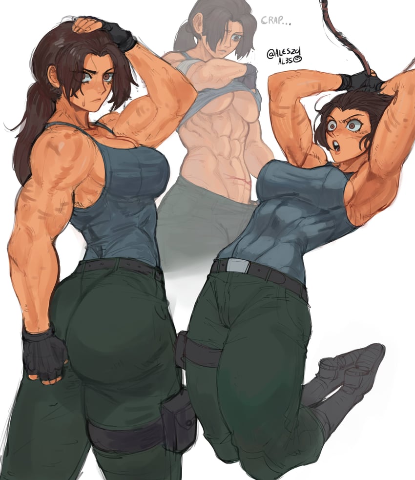 lara croft (tomb raider and 1 more) drawn by gabriel_ales
