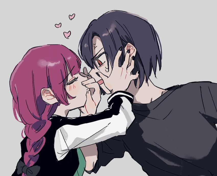 hiroi kikuri and iwashita shima (bocchi the rock!) drawn by enu_(brandnewday02)