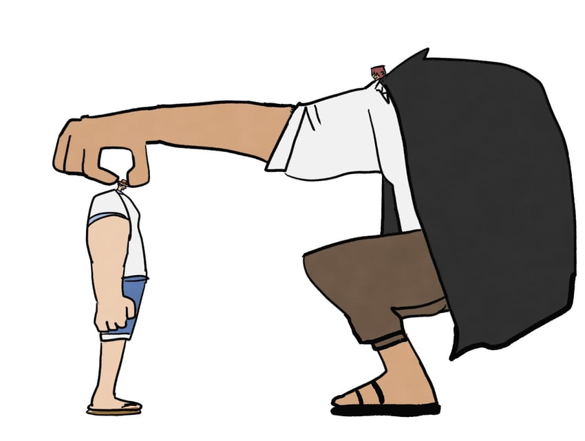 monkey d. luffy and shanks (one piece) drawn by sattou