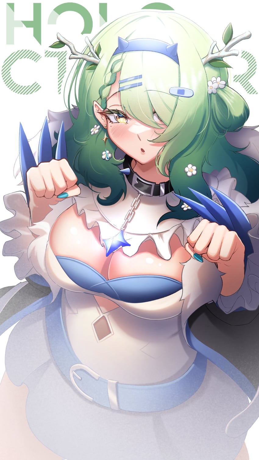 ceres fauna and fuwawa abyssgard (hololive and 1 more) drawn by clero_(viprimo)