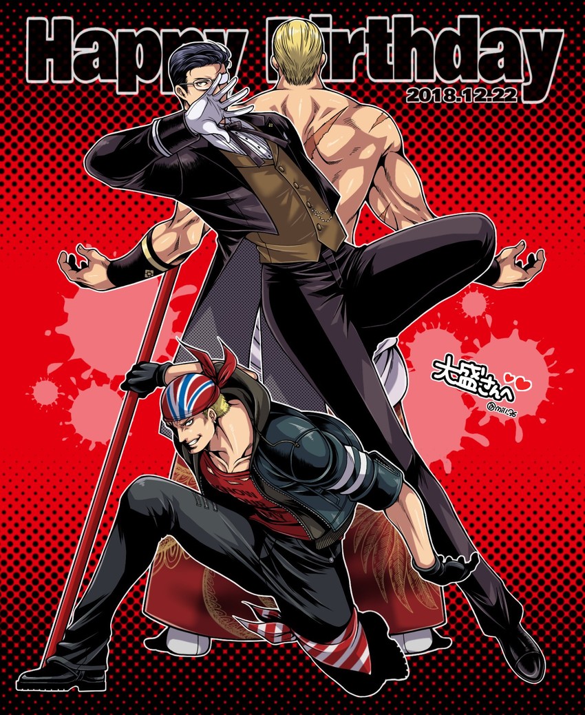 billy kane, geese howard, and hein (the king of fighters and 1 more) drawn by miru_(mill_36)