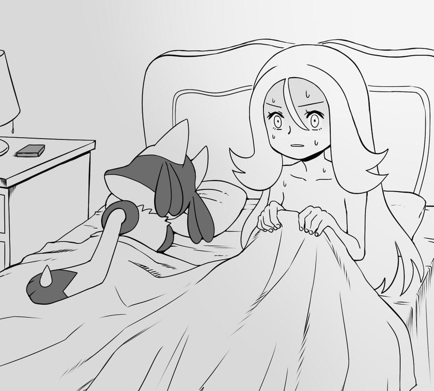 lucario and korrina (pokemon and 1 more) drawn by nutkingcall