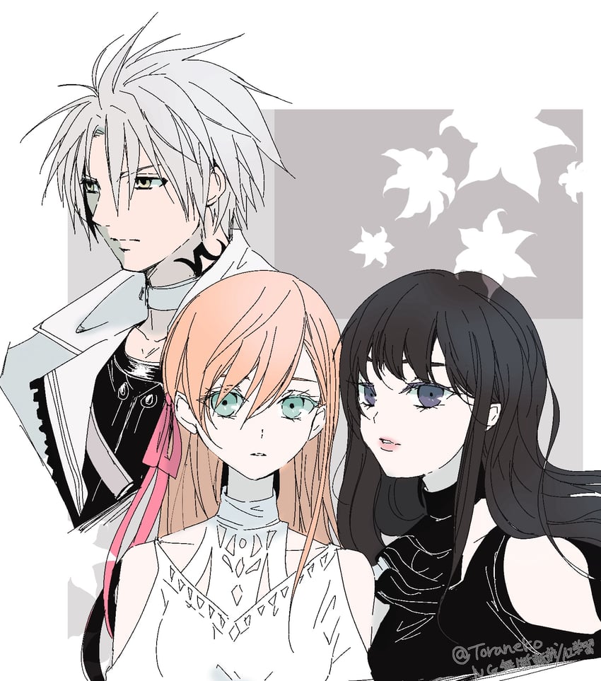ryne waters, gaia, and thancred waters (final fantasy and 1 more) drawn by marukunaritaineko3