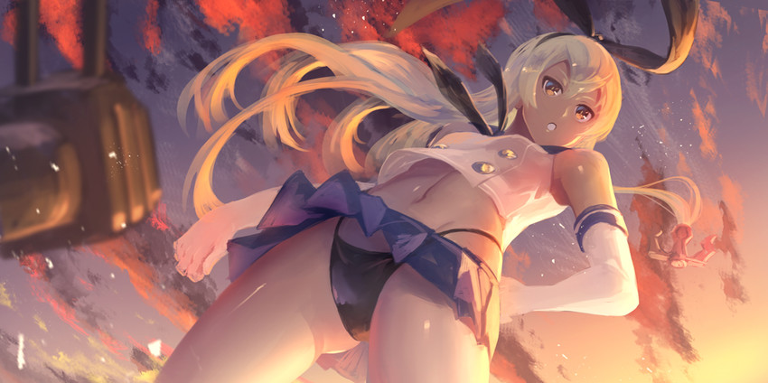 shimakaze and rensouhou-chan (kantai collection) drawn by yoshimoto_(dear_life)
