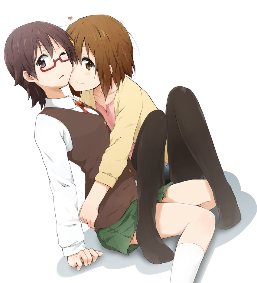 hirasawa yui and manabe nodoka (k-on!) drawn by kagiana