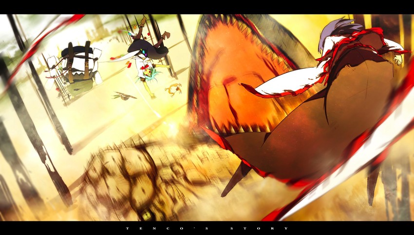 hinanawi tenshi and nagae iku (touhou and 1 more) drawn by siirakannu