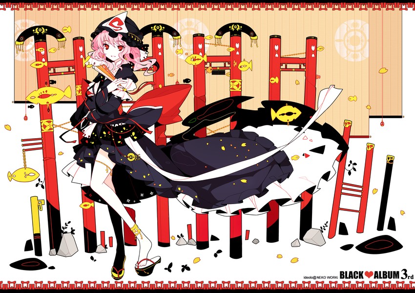 saigyouji yuyuko (touhou) drawn by ideolo