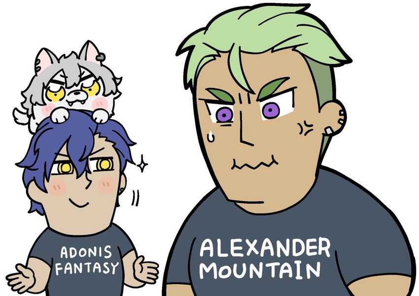 otogari adonis, ogami koga, yamato alexander, and oogami koga (pretty series and 4 more) drawn by bkub