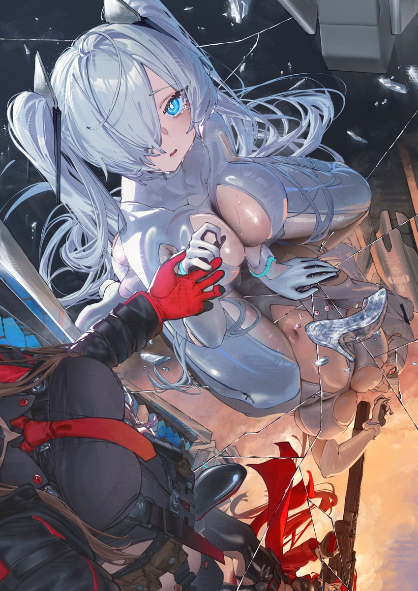 rapi, cinderella, and red hood (goddess of victory: nikke) drawn by betabeet