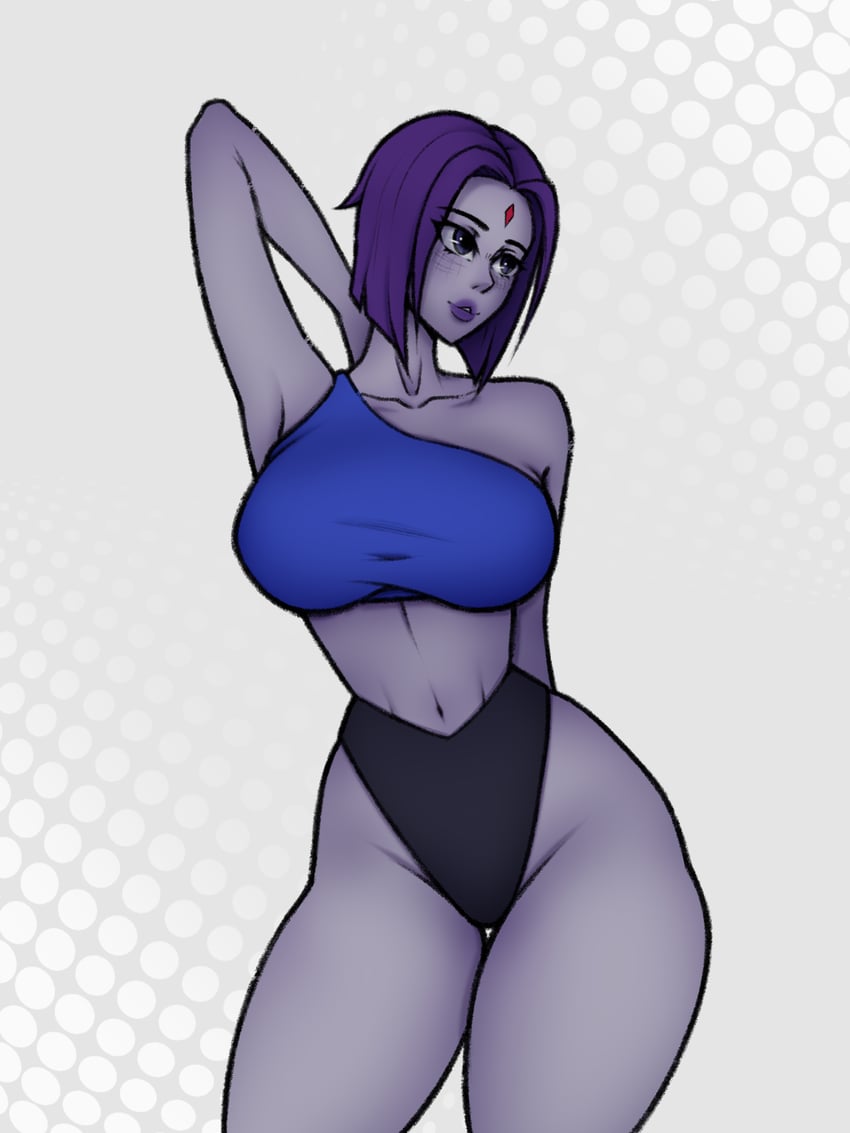raven (dc comics and 2 more) drawn by chaotic_spellkasper