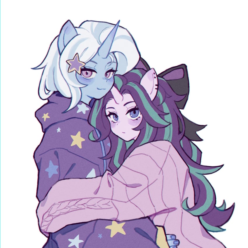 trixie lulamoon and starlight glimmer (my little pony and 2 more) drawn by selamoonix510