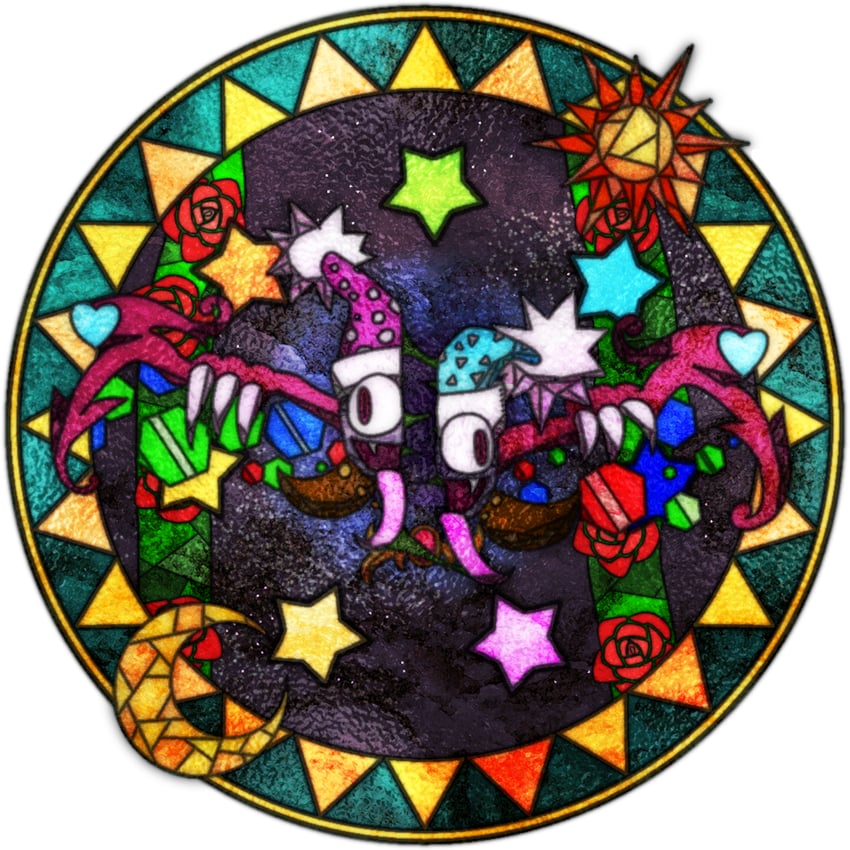marx and marx soul (kirby and 1 more) drawn by free_butterfree