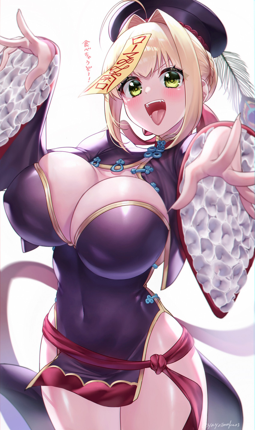 nero claudius and shuten douji (fate and 2 more) drawn by yayoi_maka