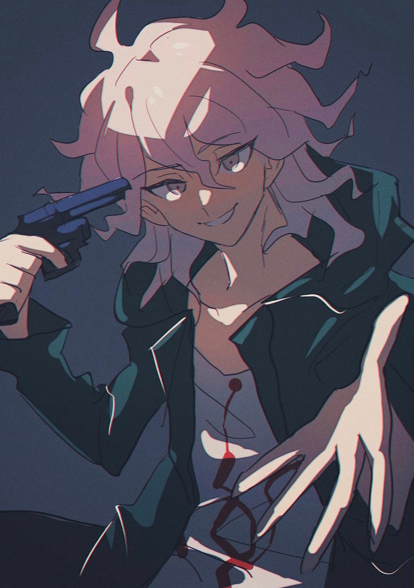 komaeda nagito (danganronpa and 1 more) drawn by grgrton