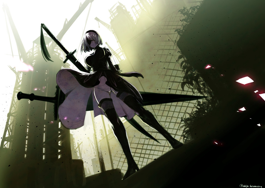 2b (nier and 1 more) drawn by kenmotsu_chiyo