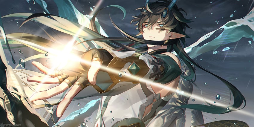 dan heng (honkai and 1 more) drawn by tsuika_63no