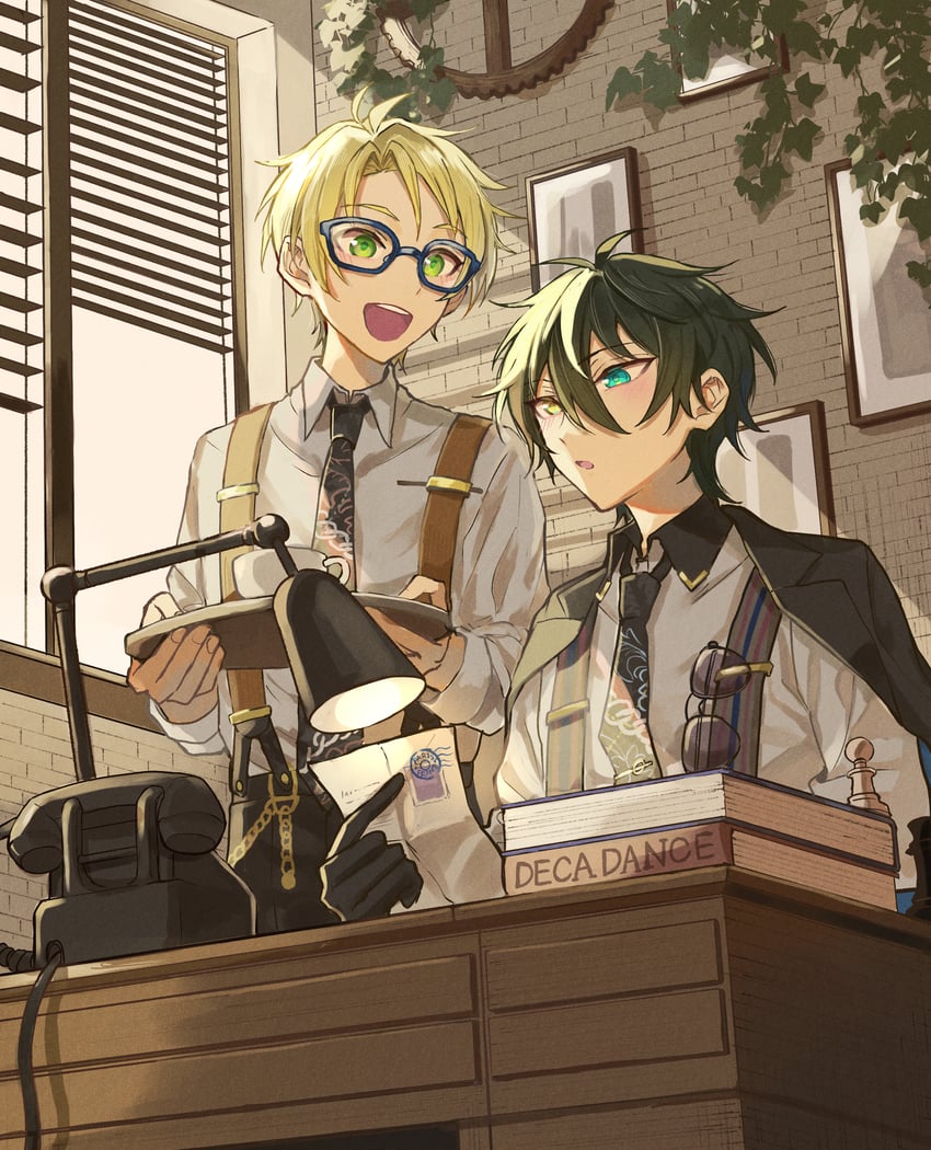 kagehira mika and yuuki makoto (ensemble stars!) drawn by wednesday_108