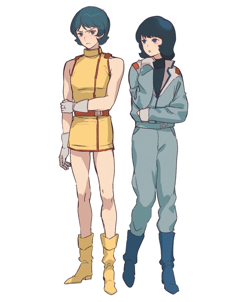 kamille bidan and fa yuiry (gundam and 1 more) drawn by kasumi_(skchkko)