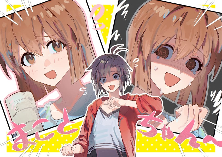 kikuchi makoto and hagiwara yukiho (idolmaster) drawn by yumi_xsh