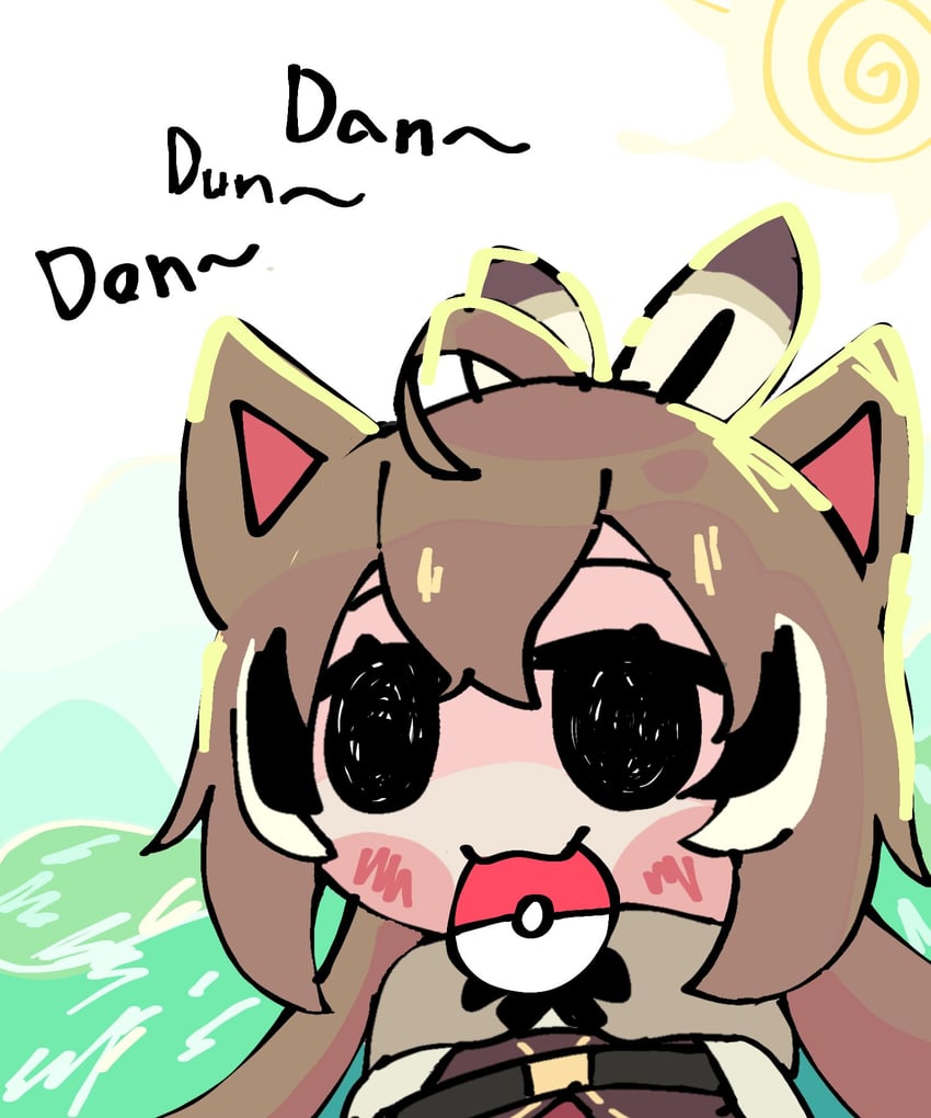 nanashi mumei and smol mumei (pokemon and 2 more) drawn by koyoinacho