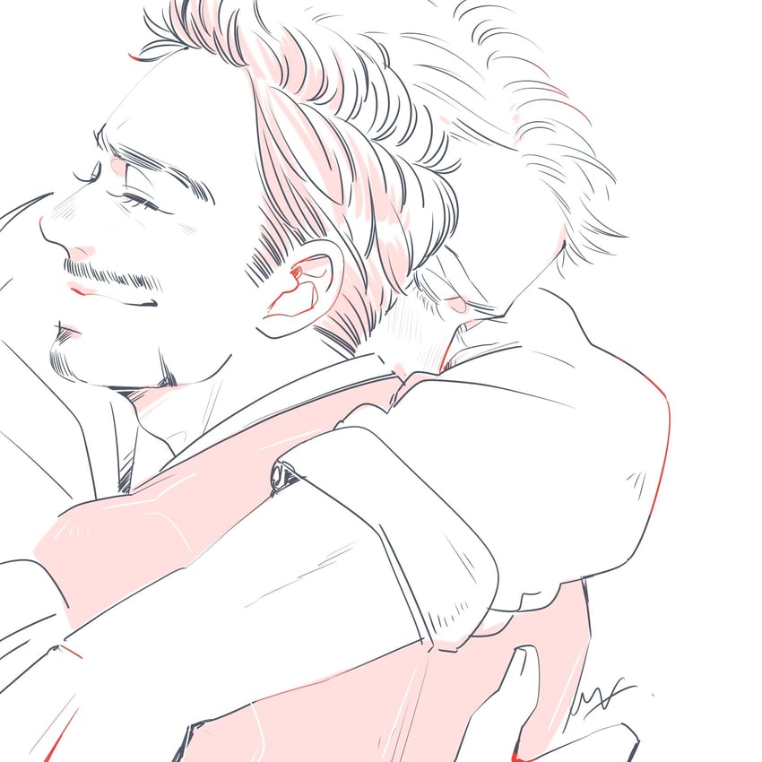 steve rogers and tony stark (marvel and 2 more) drawn by my_3rd
