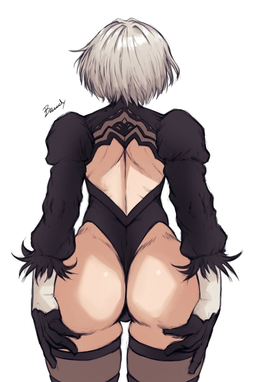 2b (nier and 1 more) drawn by bawdy_art