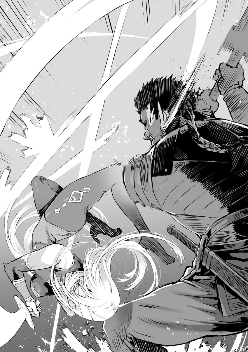 bash and liscia gainius grandolius (orc eiyuu monogatari) drawn by asanagi