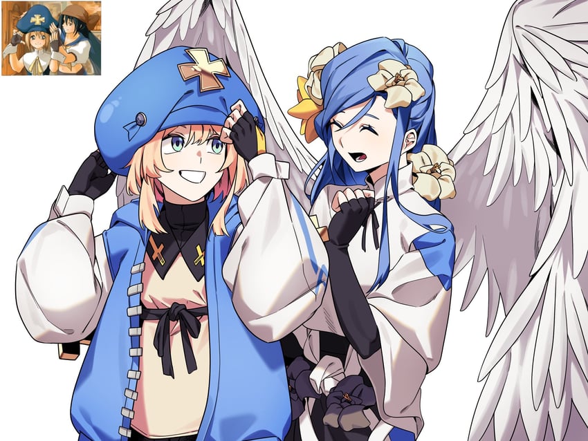 bridget, dizzy, and queen dizzy (guilty gear and 2 more) drawn by garden27