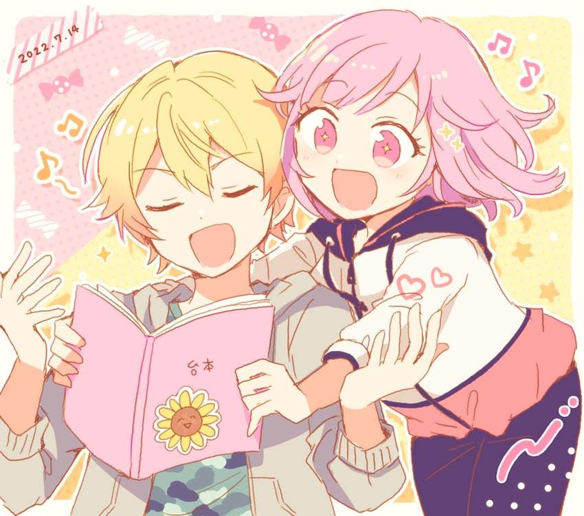 ootori emu and tenma tsukasa (project sekai) drawn by hitopm