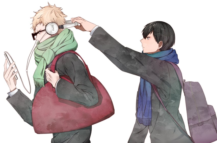 kageyama tobio and tsukishima kei (haikyuu!!) drawn by colorful_ichigo