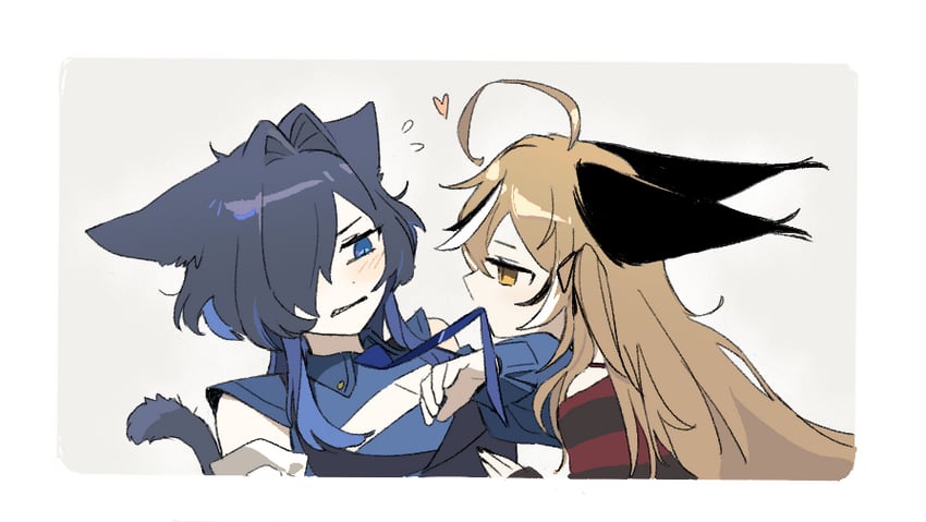 ouro kronii and nanashi mumei (hololive and 1 more) drawn by guoo