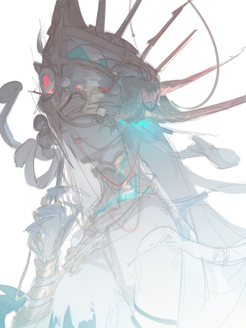 skadi, skadi the corrupting heart, and ishar-mla (arknights) drawn by dongsheng
