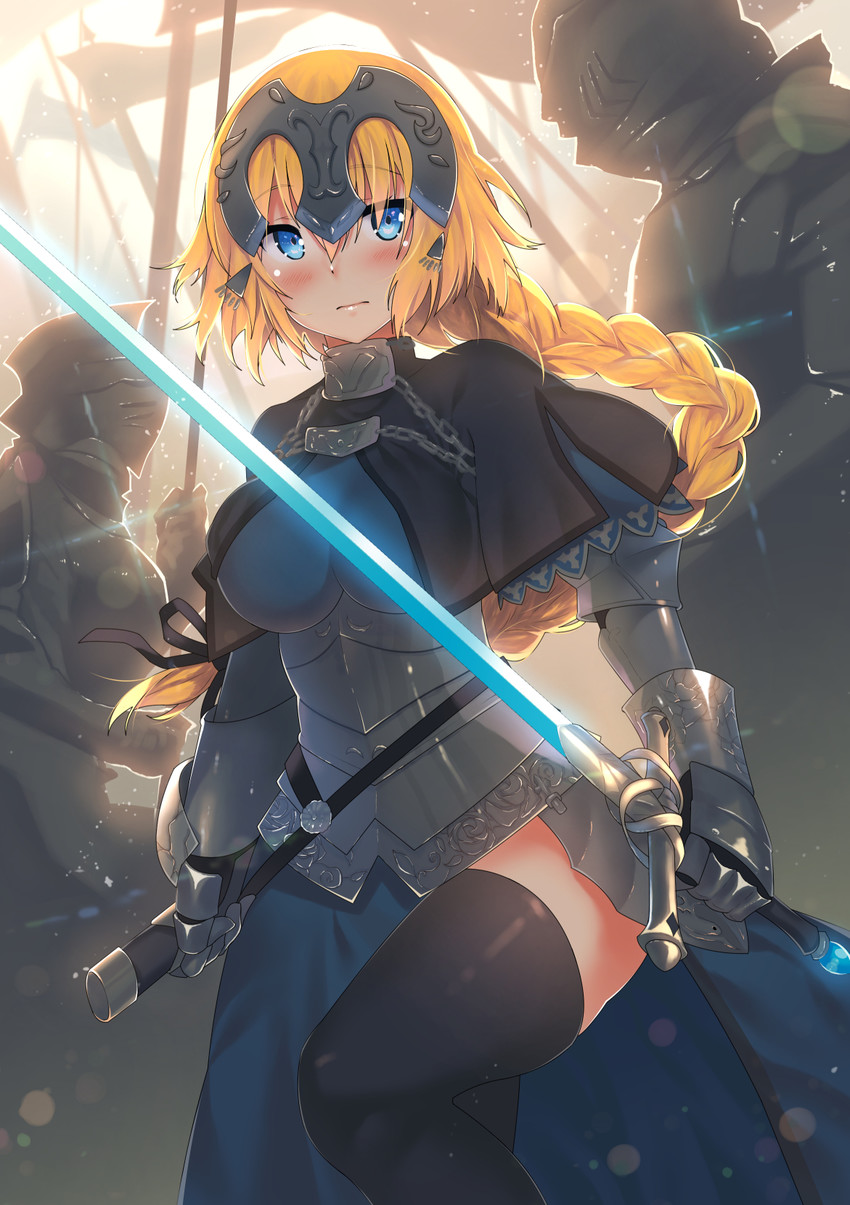 jeanne d'arc (fate and 1 more) drawn by kawai_(purplrpouni)