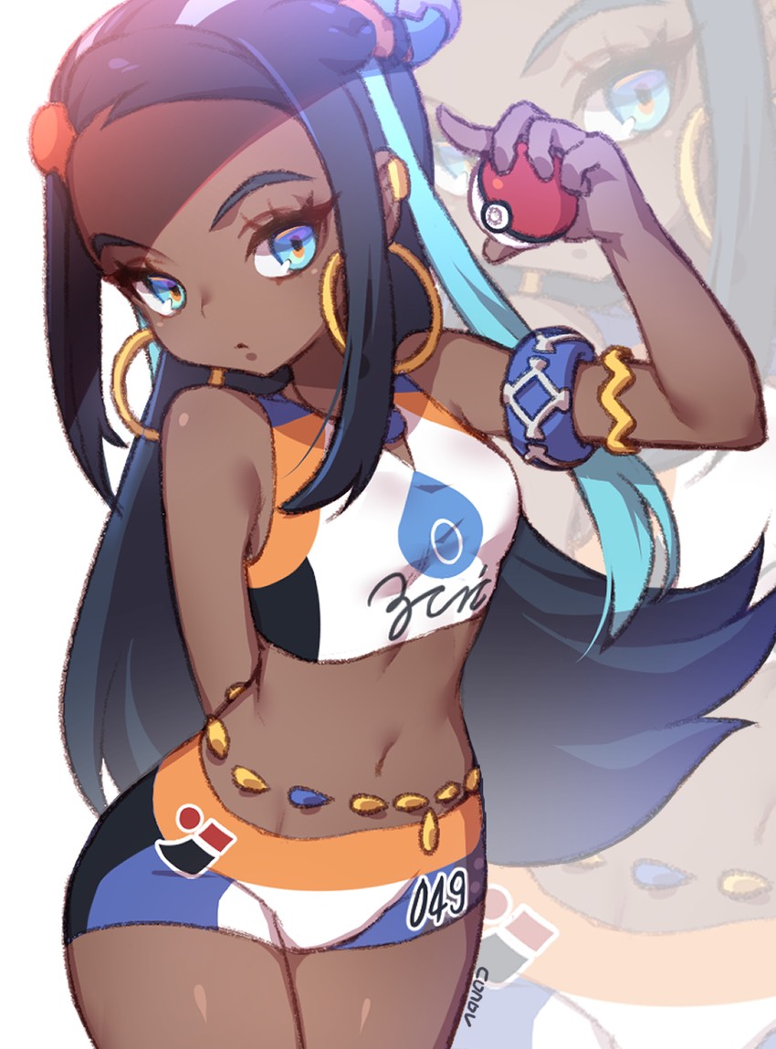 nessa (pokemon and 1 more) drawn by konbu_(hida123)