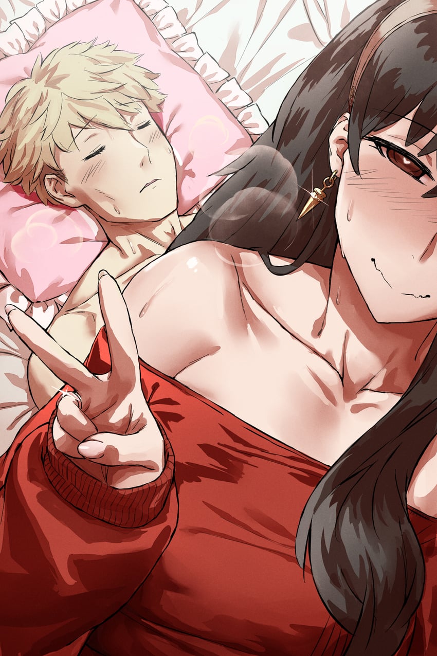 yor briar and twilight (spy x family) drawn by haraya_manawari