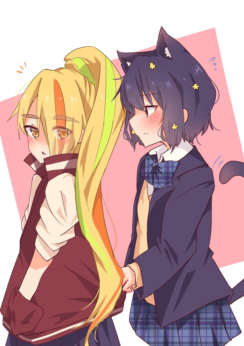 mizuno ai and nikaidou saki (zombie land saga) drawn by yukineko_(hrt07121030)