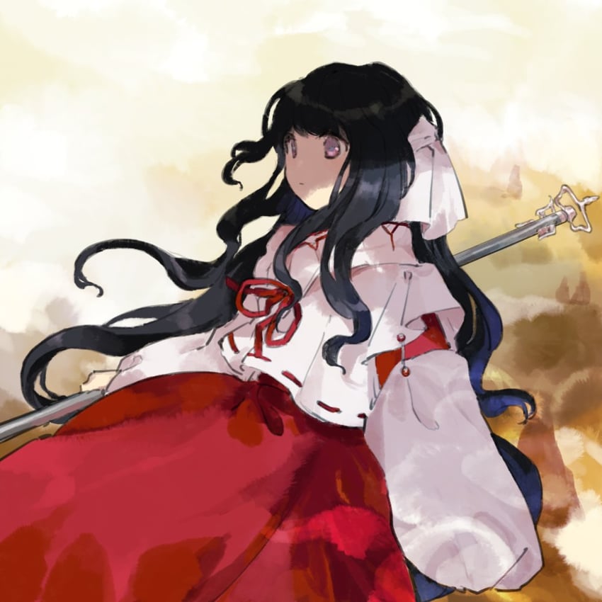 girl who trained on mt. haku (touhou and 1 more) drawn by kaigen_1025