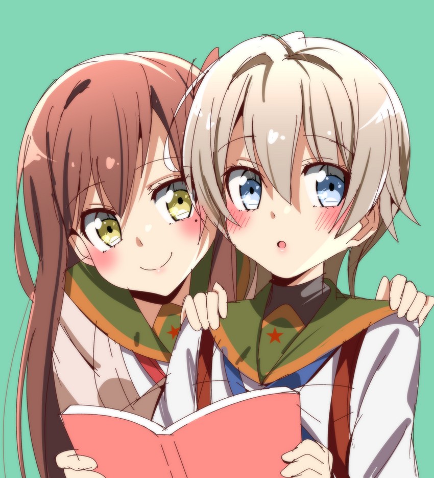 wakasa yuuri and naoki miki (gakkou gurashi!) drawn by sinakyo