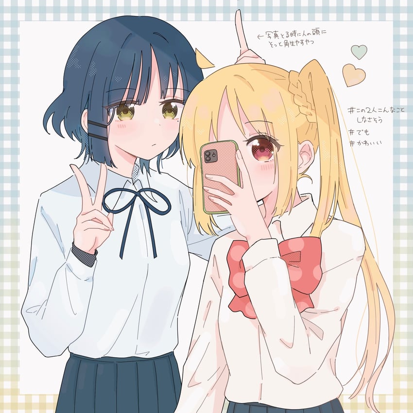 ijichi nijika and yamada ryo (bocchi the rock!) drawn by okosamaranchi