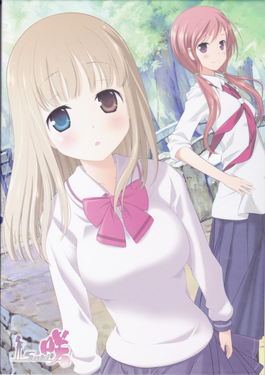 takei hisa and fukuji mihoko (saki) drawn by kobayashi_ritz