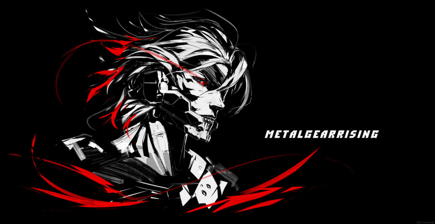raiden (metal gear and 1 more) drawn by arsenixc