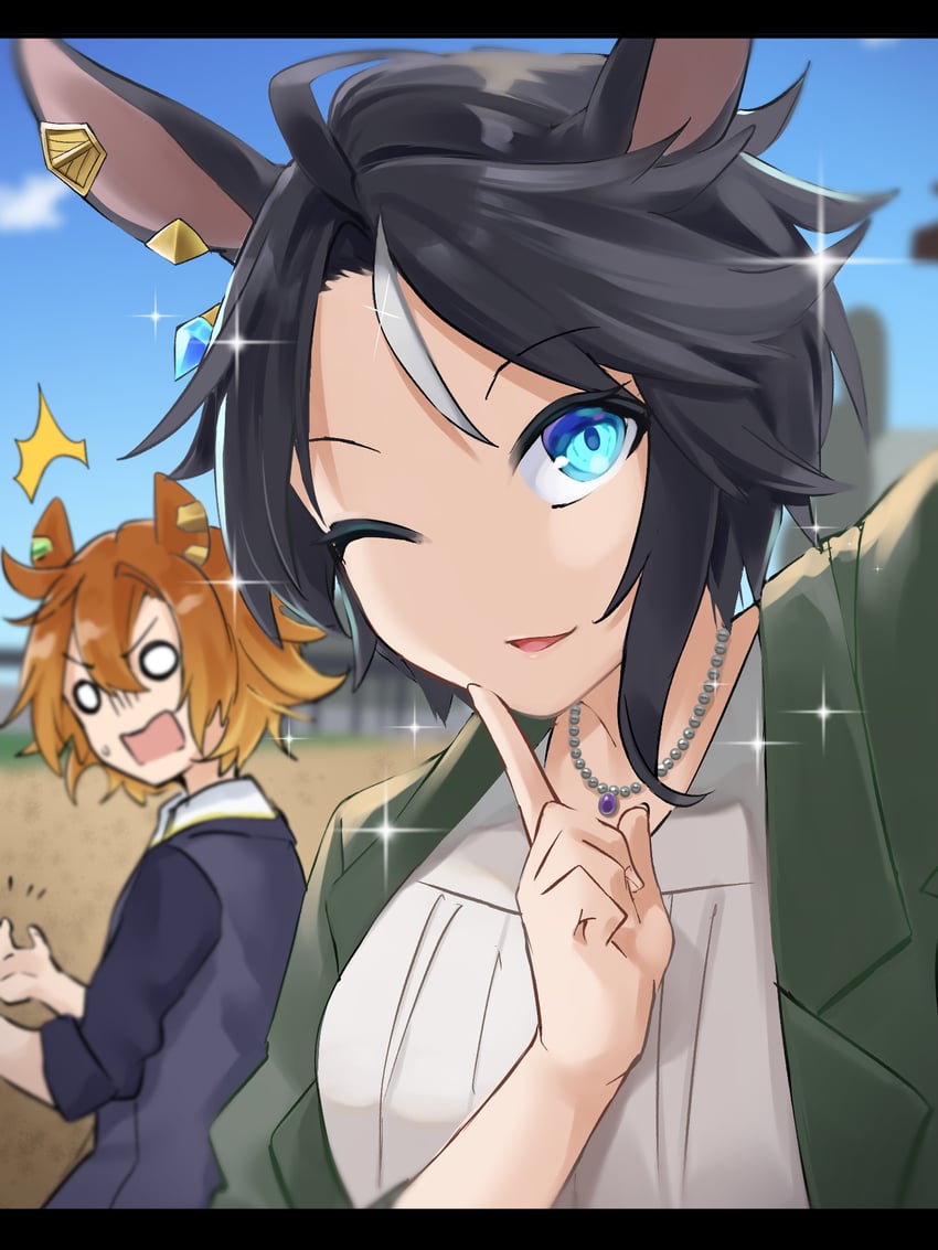t.m. opera o and fuji kiseki (umamusume) drawn by isobee