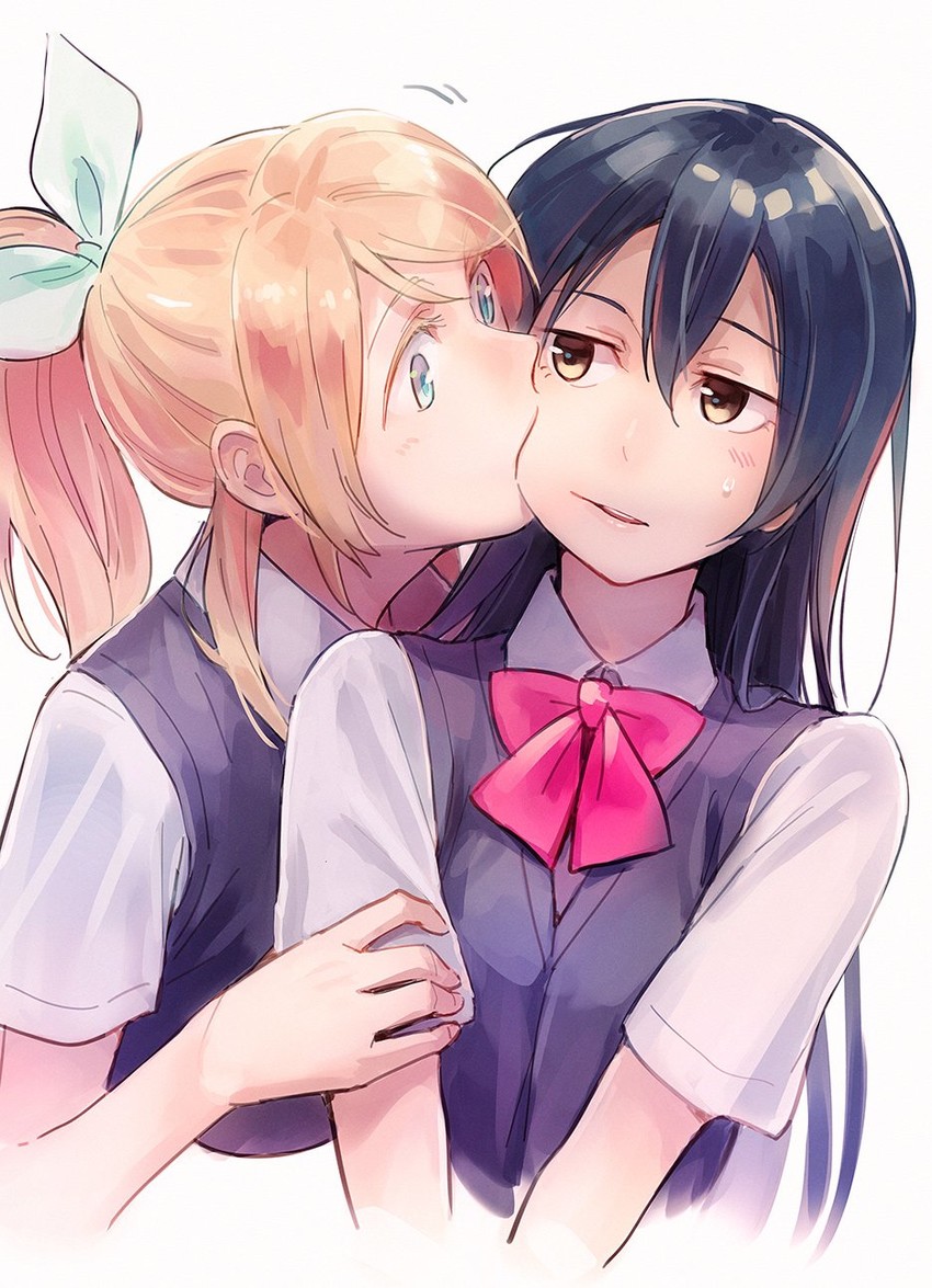 sonoda umi and ayase eli (love live! and 1 more) drawn by yukiiti