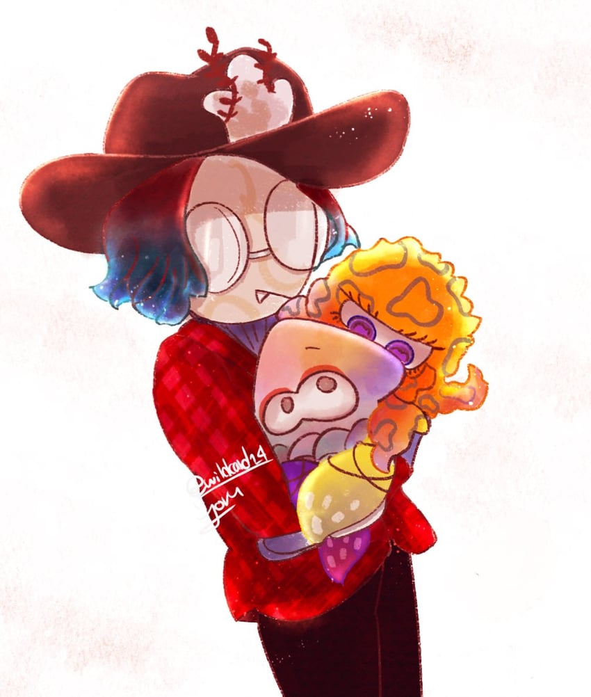 tao blu, yoko, and tosh (splatoon and 1 more) drawn by wildcard1_4