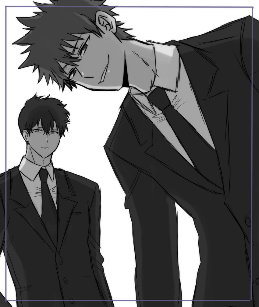 sung jin-woo and kang tae-shik (solo leveling) drawn by akina_(user_htkx7587)