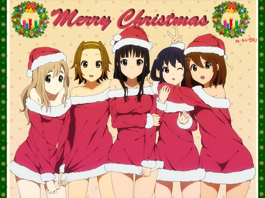 akiyama mio, nakano azusa, hirasawa yui, tainaka ritsu, and kotobuki tsumugi (k-on!) drawn by yukiyo_(otca202)