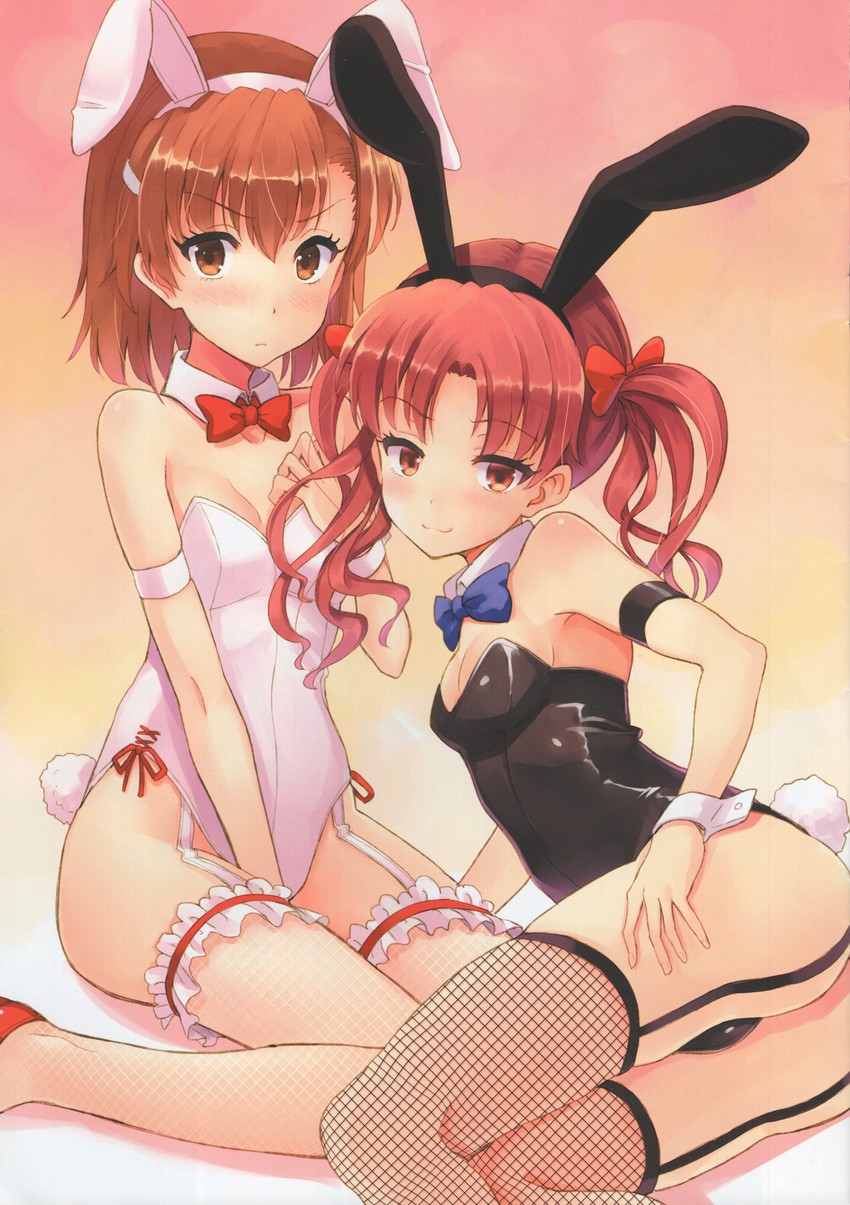 misaka mikoto and shirai kuroko (toaru majutsu no index and 1 more) drawn by hyuuga_azuri