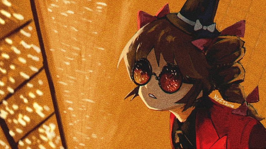 yorigami jo'on and the weeknd (touhou) drawn by nagilamagykalz