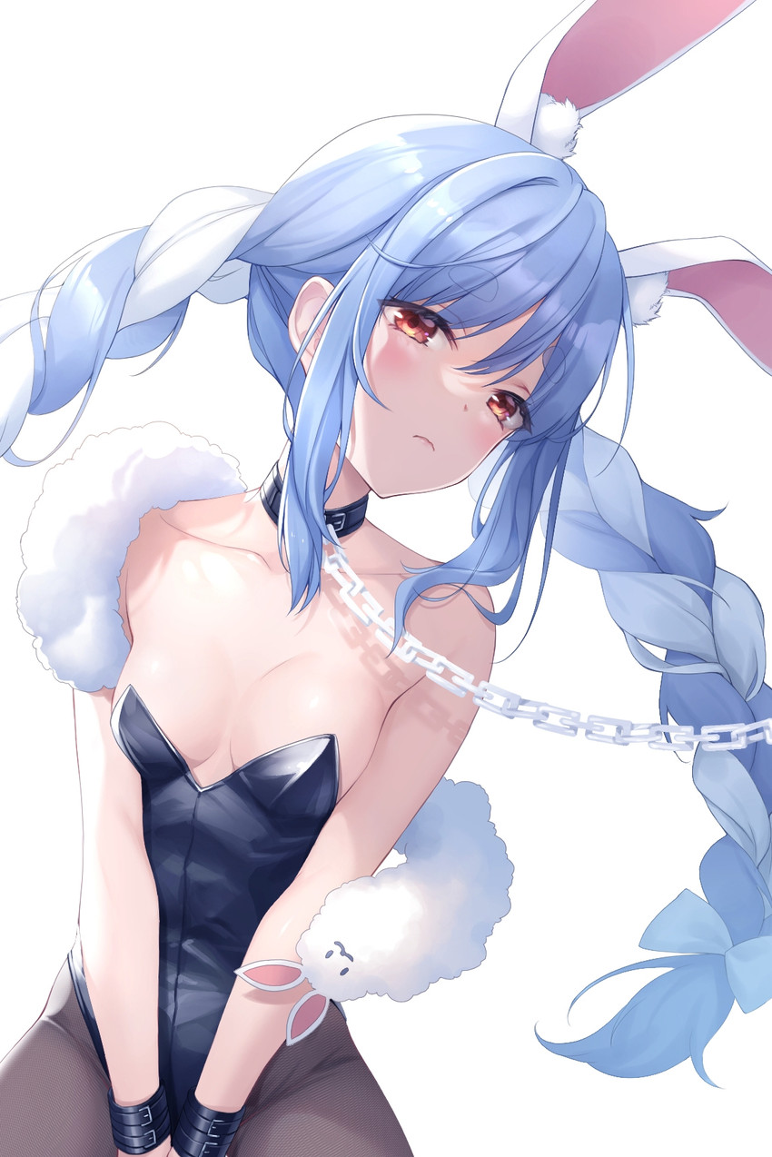 usada pekora and don-chan (hololive) drawn by chocofox